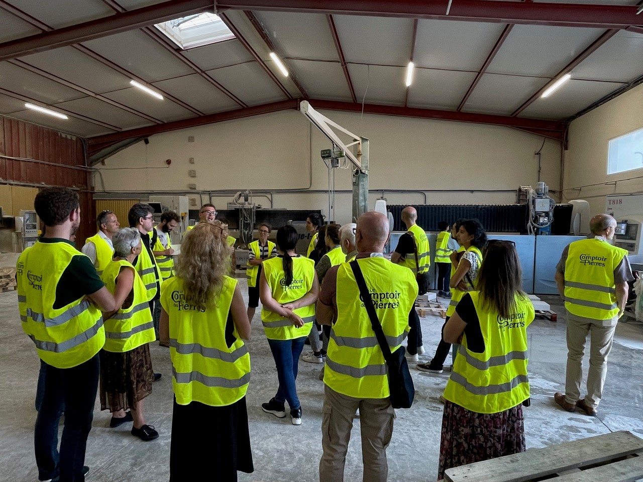 Visite de l'entreprise "Le Comptoir des Pierres"